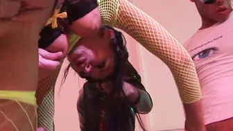 Gangbanged Lisa Rose Cum Showers With Masked Guys 4k