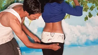 indian Beauty rubbing her leaking cunt asking her cousin to screwed her pat two