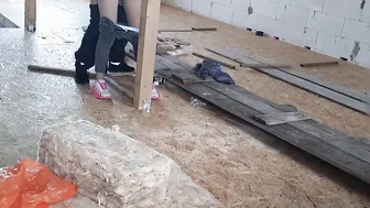 Fiance pays with sex with a builder