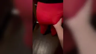 Vulgar stepmom into g-string and pants seduces stepson well dad‘s at work