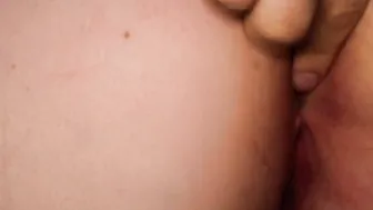 Close up first time anal play