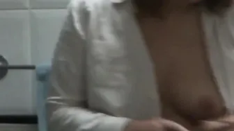Stunning 58-year-older Latin mother shows off inside front of her stepson to turn him on and make him fuc