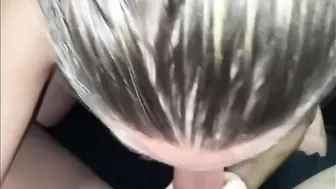 Upside down Cocksuck bj and toy pounded on the mirror