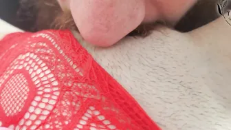 milf pov of having her twat licked by HUBBY