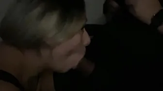 Sucking Off his penis while he games
