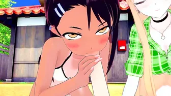 San porn video – Marin Kitagawa and Nagatoro San 3 Way Anime