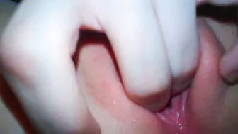 Finger Bang Leaking Vagina Close Up