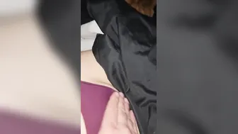 Daddy rubbing me through the underwear