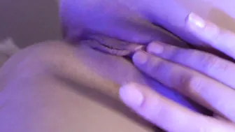 Masturbating twat at home