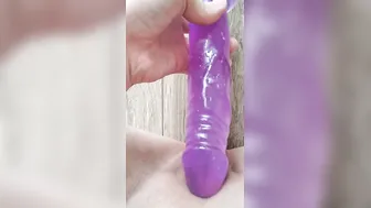 Singer Pussy porn video – Cunt masturbating with purple cock