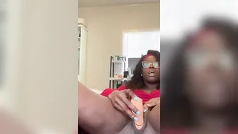 Multiple creamy orgasms into a super dress