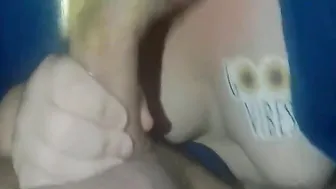 Goddess fiance suckinging gigantic white dick getting oral cumshot