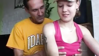 Oldies porn video – 19 Yo felt up by oldie then vagina banged