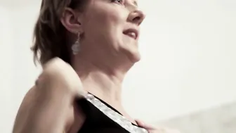 LustyGrandmas Opulent Grandmother Dresses Up For Her First Oral Jizzed