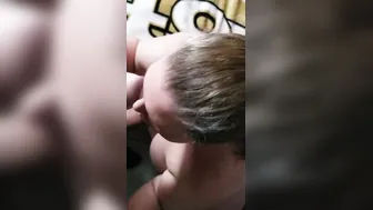 Amateur lovers suck penis together