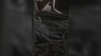 Stepbrother caught his sister jerking off and banged her inside her mouth and cunt