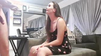 Casting smoking cunt with mouth gets hard face slapped and spat on