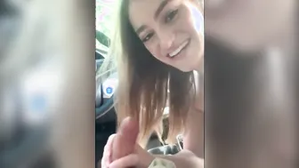 Adorable Blonde 19 Yo Loves Rides Huge Penis inside Vehicle
