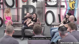 Amateurs trained to become pornstars inside Rocco Siffredis rough academy The men