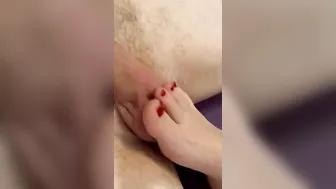 Devils Pedicure and tiny titties caress part one