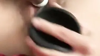 vocal dark haired fucks gushing twat