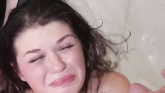 Anal sub pounded rough into threeway with domme