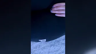 Cameltoe shorts (showing off her vagina)
