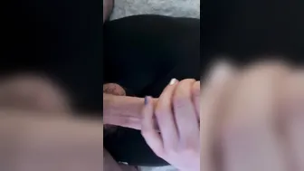 I play with his gigantic leaking juicy rough lusty penis