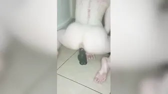 Amateur takes GIGANTIC penis