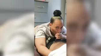 SUCK HIM WHILE HER FIANCE DOWNSTAIRS
