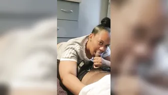 SUCK HIM WHILE HER FIANCE DOWNSTAIRS