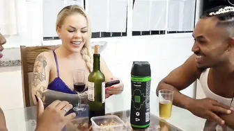 Ebony RJ lovers travels to São Paulo and meets actress Ravena Hanniely miss brasileirinha is the inevitable happens a yummy