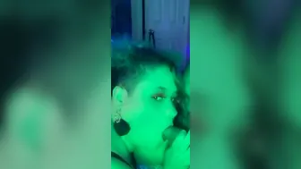 Wifey gets satisfaction from blowing husbands penis