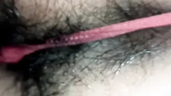 Spanking Bushy asshole ASMR
