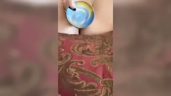 Fucking my milf Vagina with Alien and Horsecock sex toys Orgasm at End