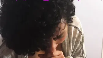 Blowing white dick