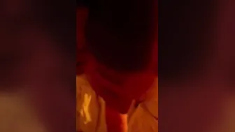 Black 19 year old sucking off penis