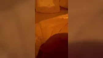 Black 19 year old sucking off penis