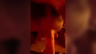 Black 19 year old sucking off penis