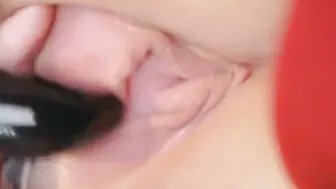 Eighteen First time using sex toy