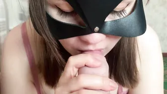 Wonderful SLOW FELLATIO blowing FORESKIN