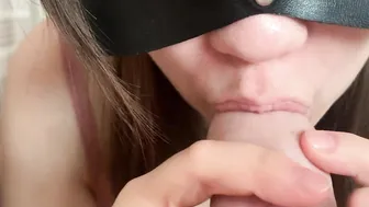 Wonderful SLOW FELLATIO blowing FORESKIN