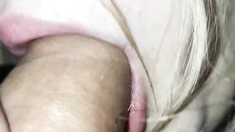 Stepfather fucks step-daughter - Close up Blowjob screwed - Taboo