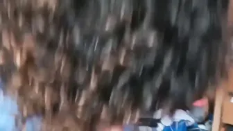 Sloppy oral sex with hand job of my black gf before going to the cinema. Super Sexy cummed
