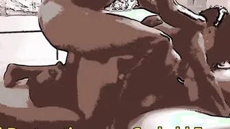 Cuckold Anime : Anal Destruction on a cuckold Face