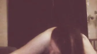 Fiance sitting on my face watching herself suck my cock