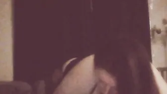 fiance sitting on my face watching herself suck my cock
