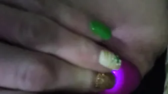 Cougar inside leather fucks her vagina
