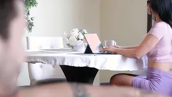 Crazy Sexy manners and a huge cock make a lusty mom happy