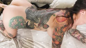 Big Tit Inked Skank Rocky Emerson Bangs Her Hubbys Military Stepbrother